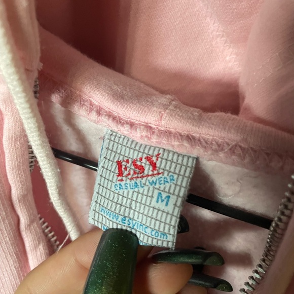 Y2K 2019 Daytona bike week light pink zip up hoodie - Picture 7 of 7